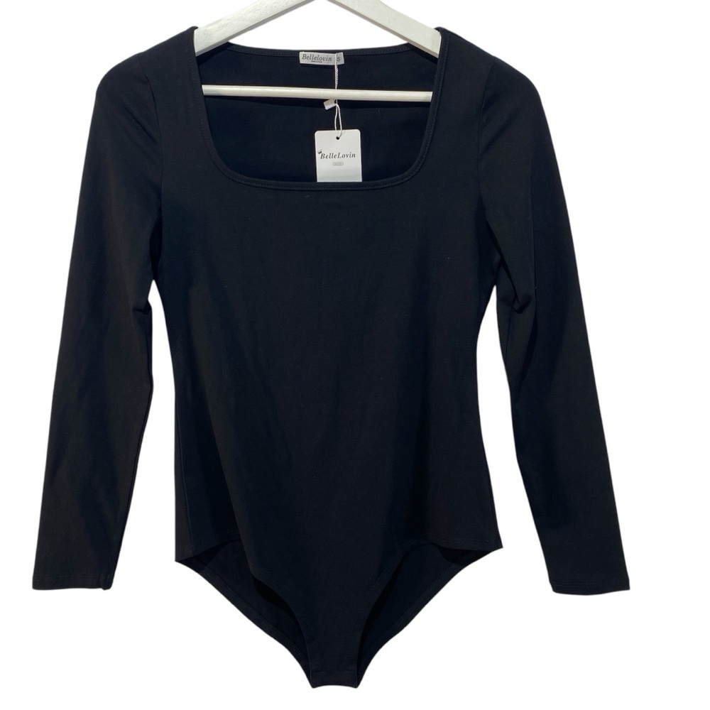 NWT BelleLovin black long sleeve body suit small